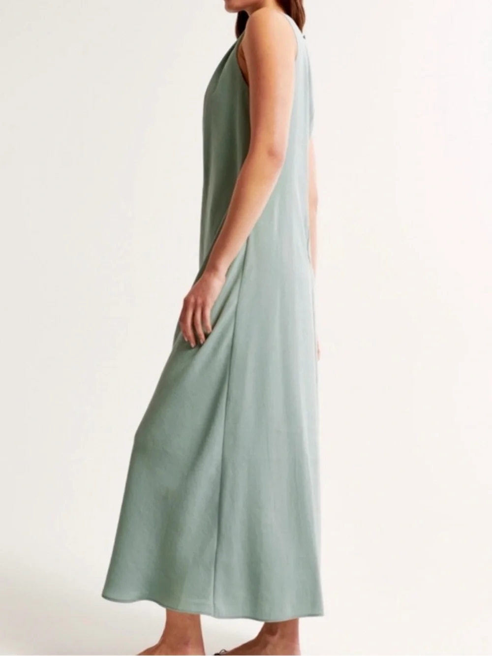 Abercrombie & Fitch Sleeveless Sage Maxi Dress